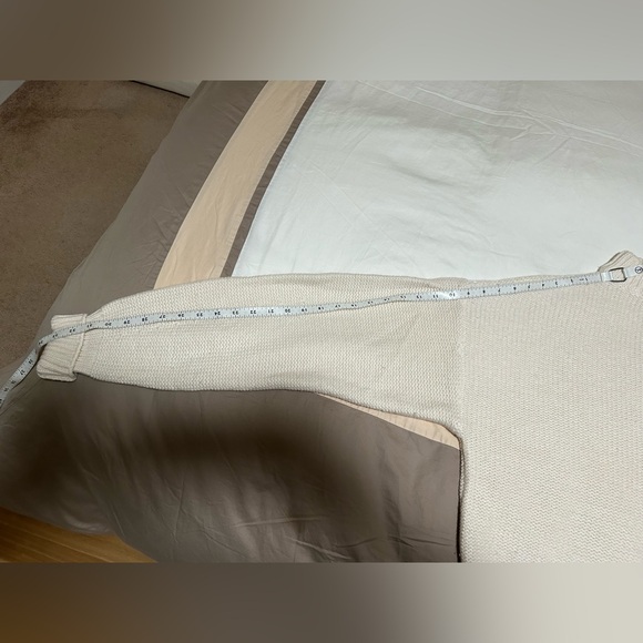 MISA Cream Cutout Mockneck Sweater - Picture 7 of 8